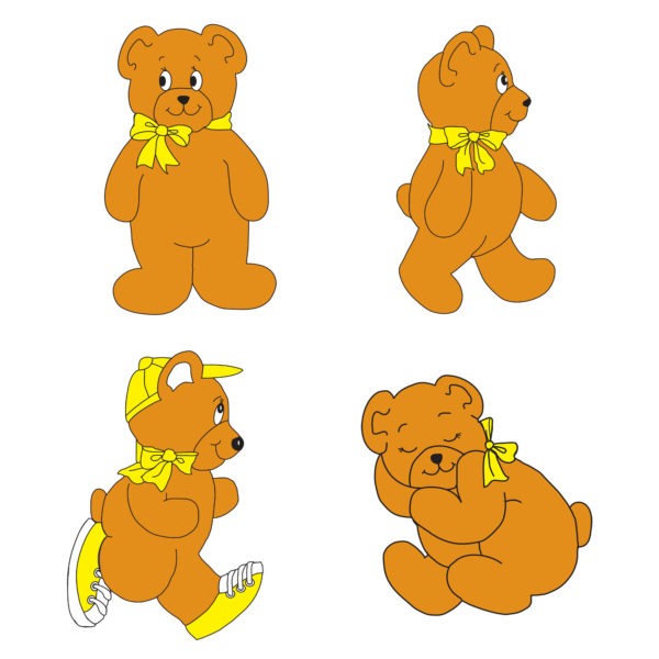 Sunrise Bears Sticker Set