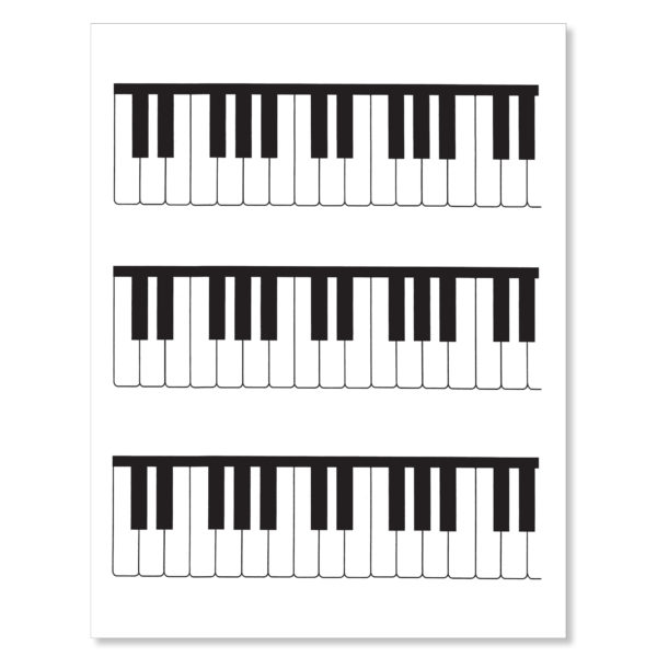 MYC Keyboard Pages - pack of 25